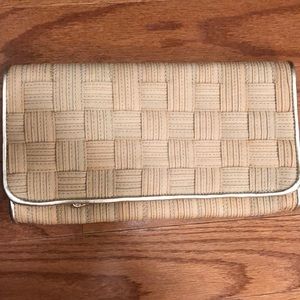 Cole Haan woven clutch